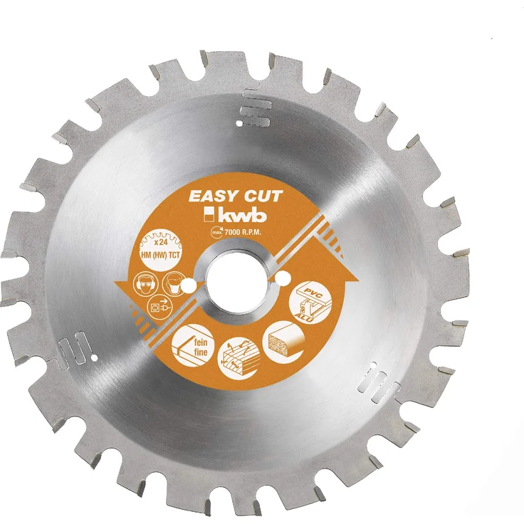 kwb Easy-Cut Kreissägeblatt für Handkreissägen 587433 (200 x 30 mm, 30 Zähne, Spezial-Wechselzahn, Allzweckblatt) – Bild 1