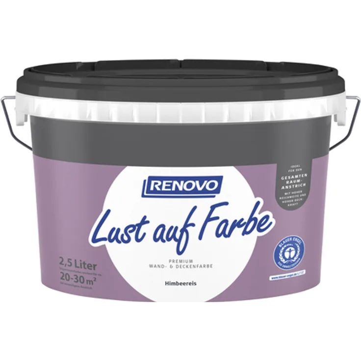 Renovo - Dispersionsfarbe Lust auf Farbe, Himbeereis, matt - 2,5 Liter