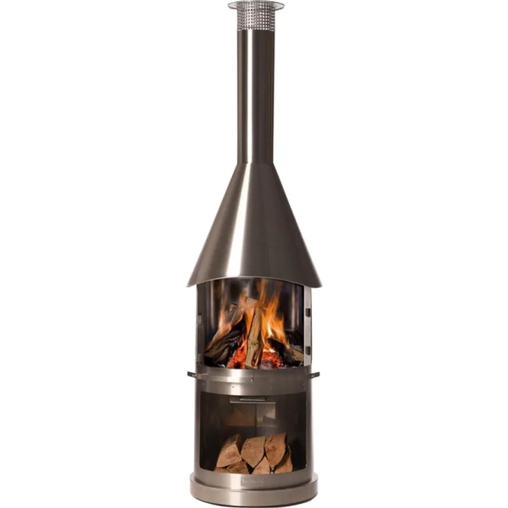Buschbeck Holzkohlegrill Edelstahlkamin Sydney,, Grillfläche 45 cm