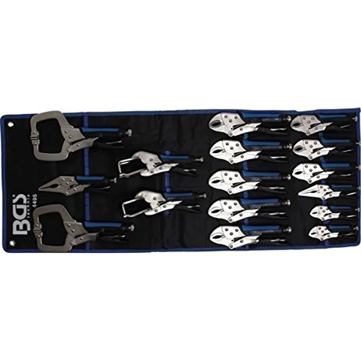 BGS 4495 | Karosserie-Gripzangen-Satz | 16-tlg. | rutschfeste Griffe | inkl. Tetron-Tasche