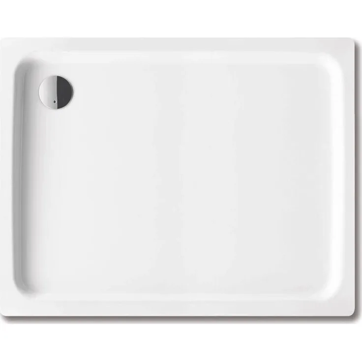 Kaldewei Ambiente DUSCHPLAN 544-2 Duschwanne Rechteck 80x90x6,5cm alpinweiß mit Wannenträger 440448040001