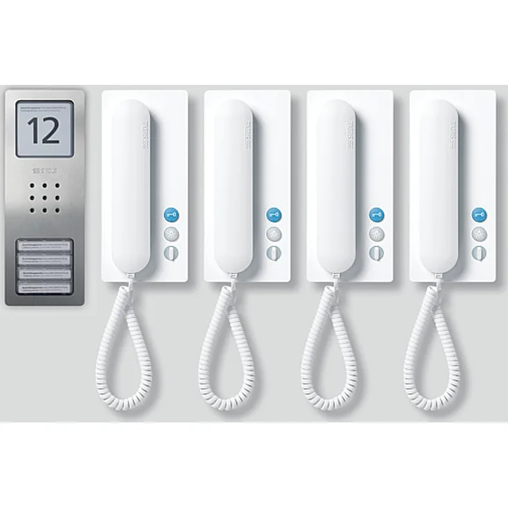 Siedle und Söhne SET CA 812-4 E, W Audio-Set Compact Edelstahl 210008741-00