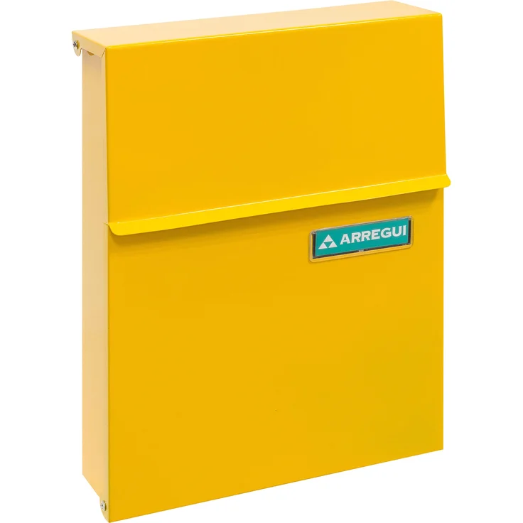 Arregui Line E6808 Individueller Briefkasten aus Stahl, Größe S (DIN A5), gelb – Bild 1
