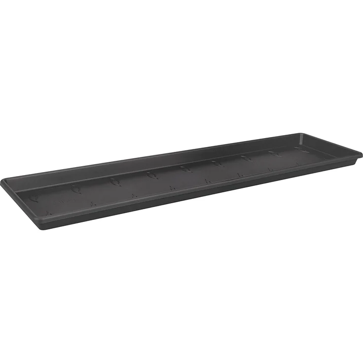 elho Green Basics Balkon Untersetzer Geländertopf 40cm - Lebhaft Schwarz – Bild 1