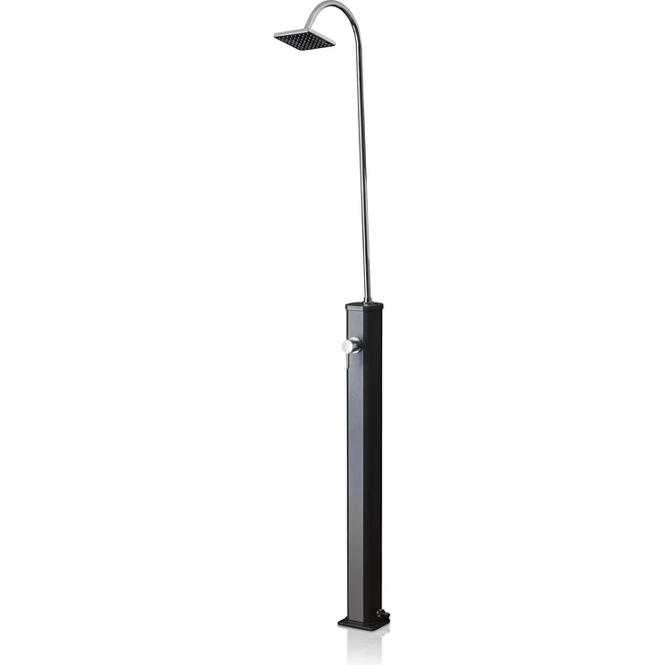 Gre SSAL18 Solardusche aus Aluminium mit Wassertank 18 l, zweiteilig, Gartendusche