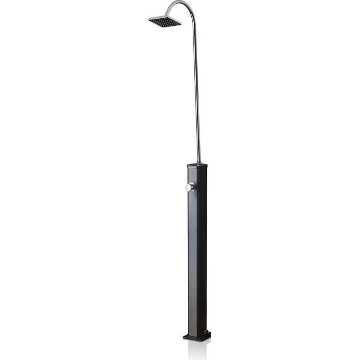 Gre SSAL18 Solardusche aus Aluminium mit Wassertank 18 l, zweiteilig, Gartendusche – Bild 1