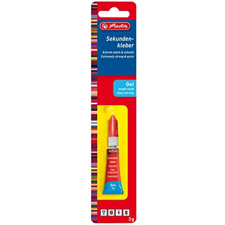 Herlitz Sekundenkleber Gel, 3 g, in Metalltube