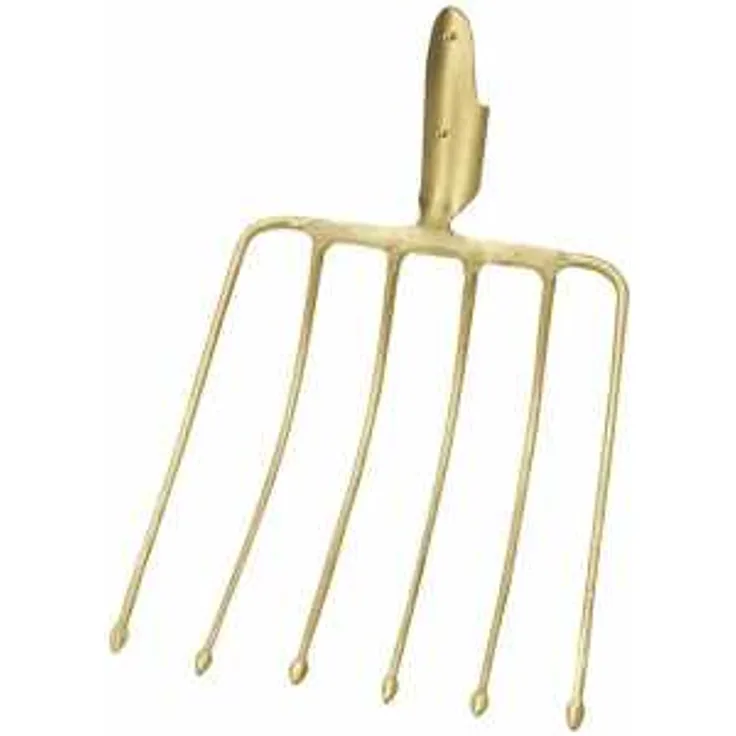 IDEAL-Rübengabel mit Knöpfen, gold, Federdülle