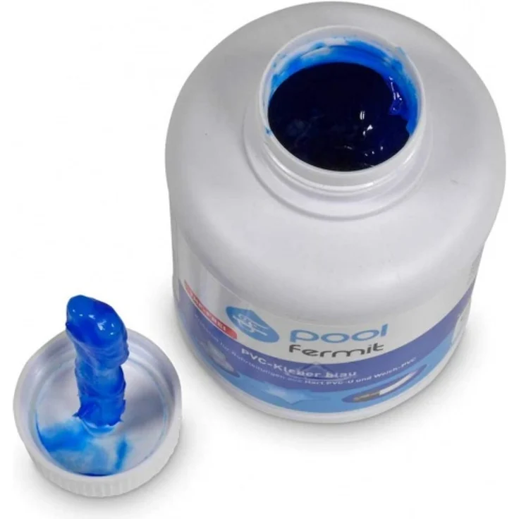 Fermit PVC-Kleber blau mit Pinsel 250 ml – Bild 2