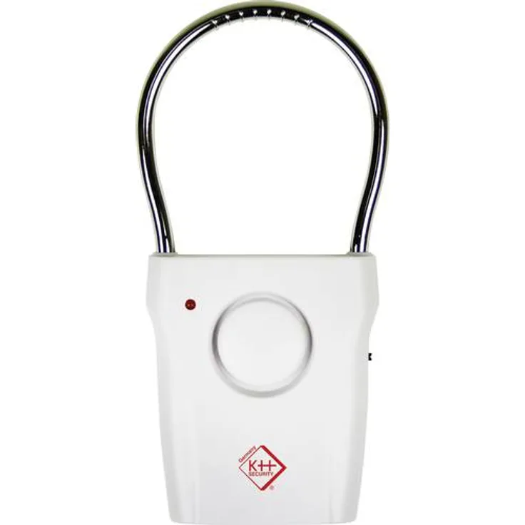 KH SECURITY 100199 Elektronischer Türgriffalarm - TRAVEL, 14 x 6.8 x 1.5 cm, weiß