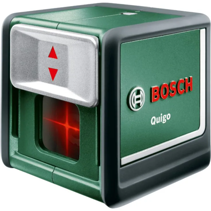 Bosch Kreuzlinienlaser Quigo (3. Generation, Reichweite: 10 m, in Box, Rot Laser )