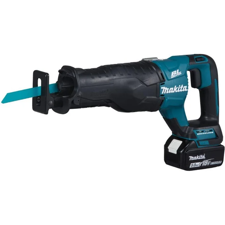 Makita DJR187RT Reciprosäge 18 V - 50 Ah-mit 1 Akku und Ladegerät im Transportkoffer, 670 W, türkisschwarz, mit 1x 5,0 – Bild 2