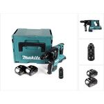 Makita DHR281TJ Brushless Akku Bohrhammer 28 mm 2x 18 V für SDS-PLUS mit Schnellwechselfutter im Makpac + 2x 5,0 Ah Akku - ohne Ladegerät