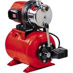 Einhell Hauswasserwerk GC-WW 1046 N (1050 W, 4600 l/h Max. Fördermenge, Max. Förderdruck 4,8 bar, Druckschalter, Manometer, 20 L Behälter) Hauswasserpumpe 8 m|48 m