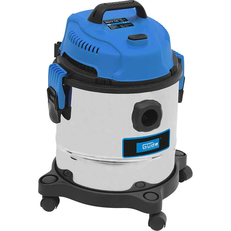Güde G 17000 Nass- und Trockensauger GNTS 12L, Blau, Silver mit Sauschlauch 1200 Watt Beutel 12 Liter – Bild 3
