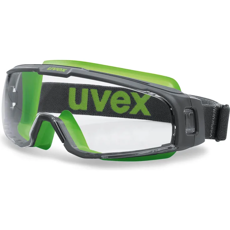 Uvex U-Sonic Supravision Excellence Schutzbrille - Transparent-Grau-Lime