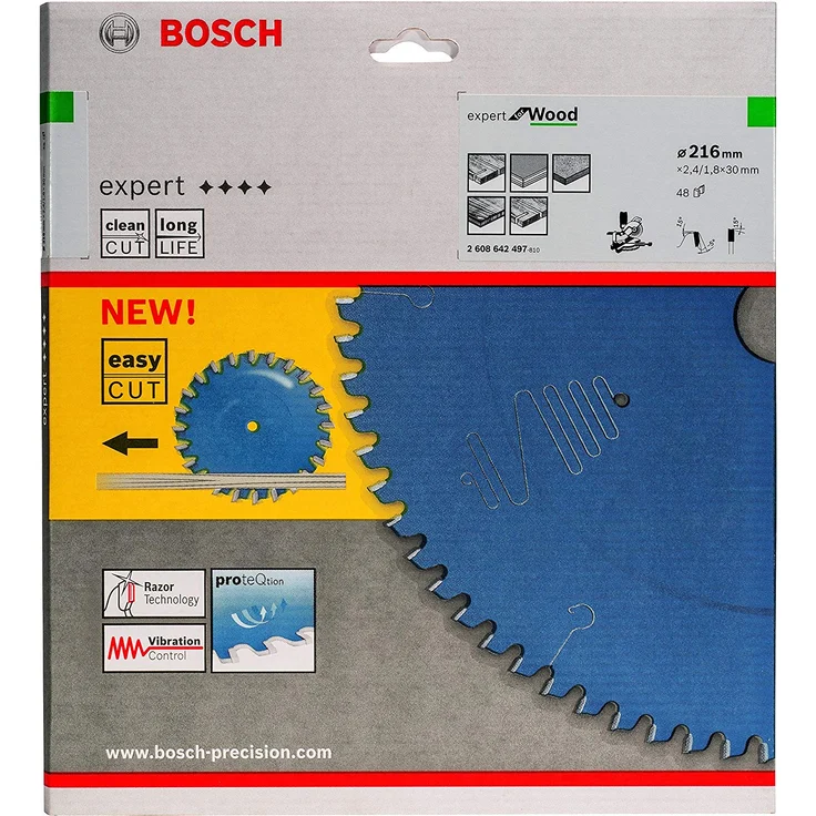 Bosch 2608642497 Kreissägeblatt Expert for Wood 216 x 30 x 2.4 mm Z48T – Bild 2