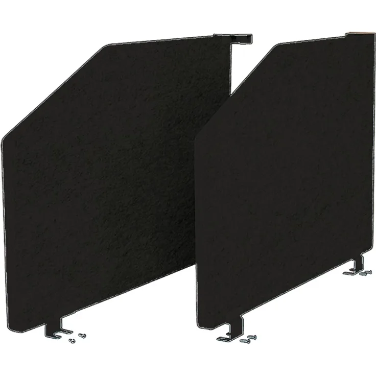 Akustik-Seitenwand Grundset a 2 St.graumeliert B735xH500mm