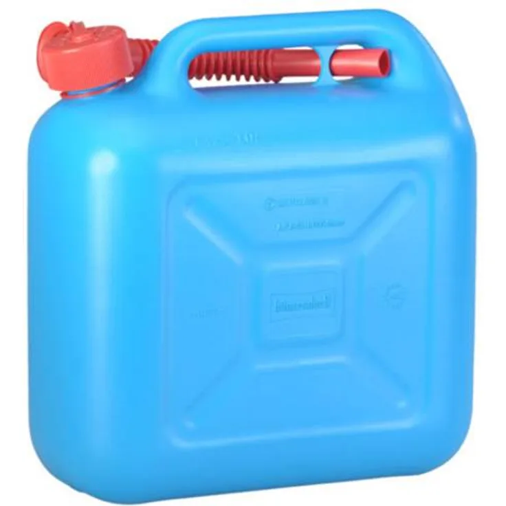 hünersdorff Kraftstoff-Kanister STANDARD 10l für Benzin, Diesel und andere Gefahrgüter, UN-Zulassung, made in Germany, -geprüfter Produktion, blau