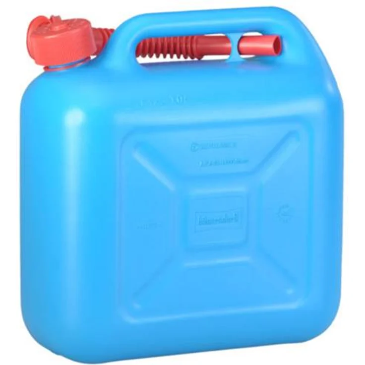 hünersdorff Kraftstoff-Kanister STANDARD 10l für Benzin, Diesel und andere Gefahrgüter, UN-Zulassung, made in Germany, -geprüfter Produktion, blau – Bild 1