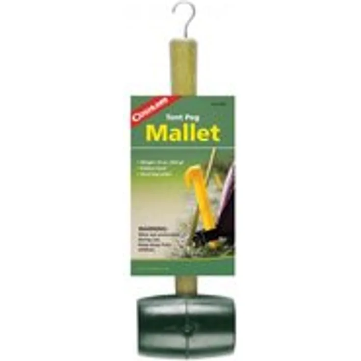 Coghlans Gummihammer mit Holzstiel und Haken - 36x10x6cm