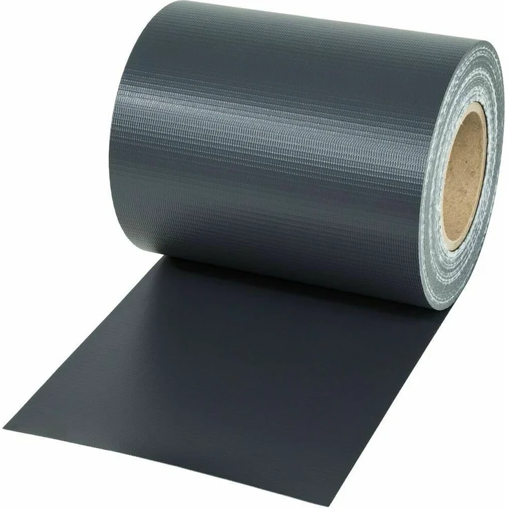 Intergo PVC Sichtschutzstreifen 35m Rolle Anthrazit, UV-beständig & reflexionsarm inkl. Befestigungsclips Gartensichtschutz – Bild 1