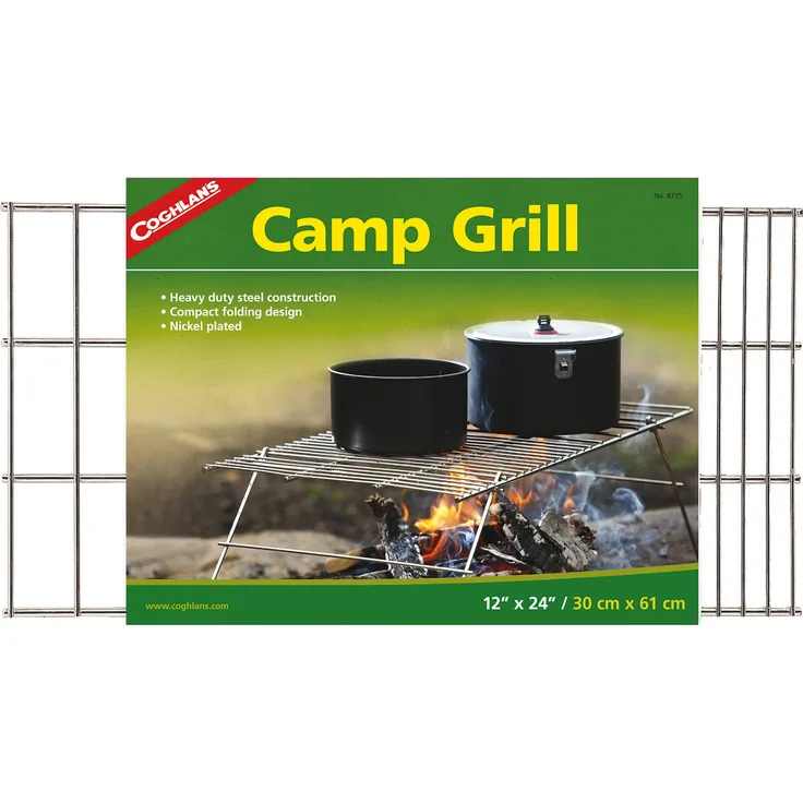 Coghlans Klappgrill - Camp Holzkohlegrill, Grillfläche 61 x 30 cm klein, 1,4 kg