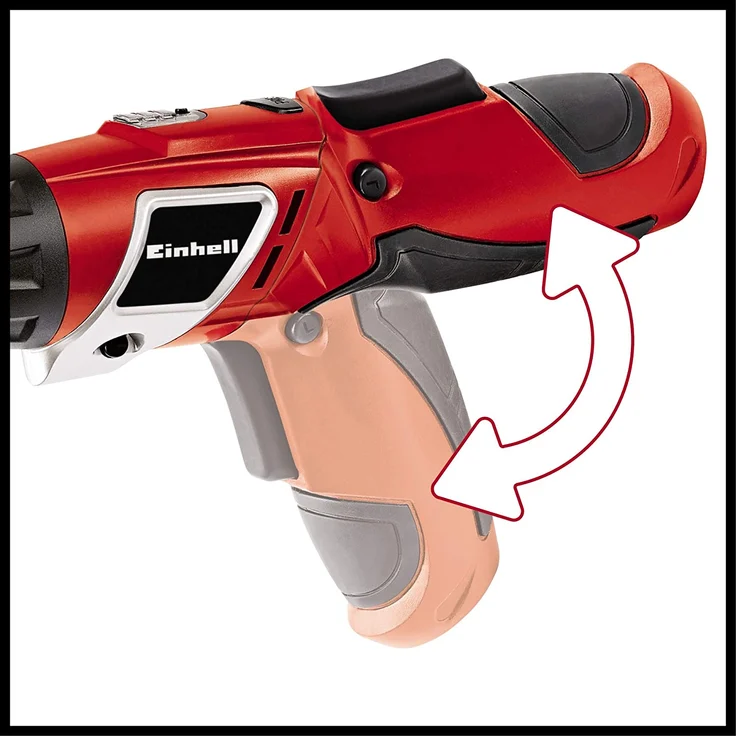 Einhell Akku-Knick-Schrauber TC-SD 3,6 Li (Lithium Ionen, 3,6 V, 1,3 Ah, 3 Nm, LED-Licht, LED-Batterieanzeige, inkl. 6 Bits) – Bild 5