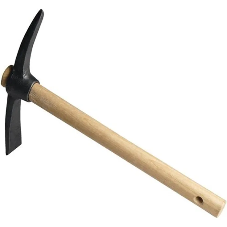 Ideal Kleinpickel, Breitblatt + Spitzblatt, geschmiedet, mit Kurzstiel 40 cm