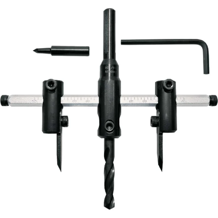 HaWe Kreisschneider 737.20, Lochsäge für Holz, Plastik, Gummi, Alu - 40 120 mm – Bild 1