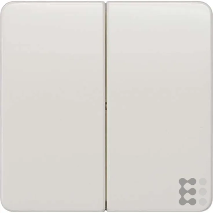 Siemens Indus.Sector SIEM Serienwippe 5TG7805 2fach neutral titanweiss, Mehrfarbig