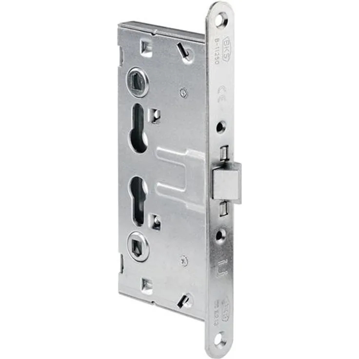 BKS FH-Einsteckschloss 1125 PZW 24/65/72/9mm DIN L/R verz. rd