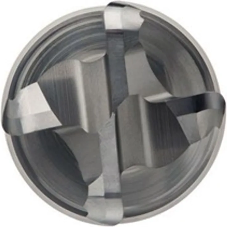 Dormer Schaftfräser S262 Nenn-Durchmesser 12 mm Radius 2 mm Gesamtlänge 83 HM AlCrN 40° Schneidenanzahl 4