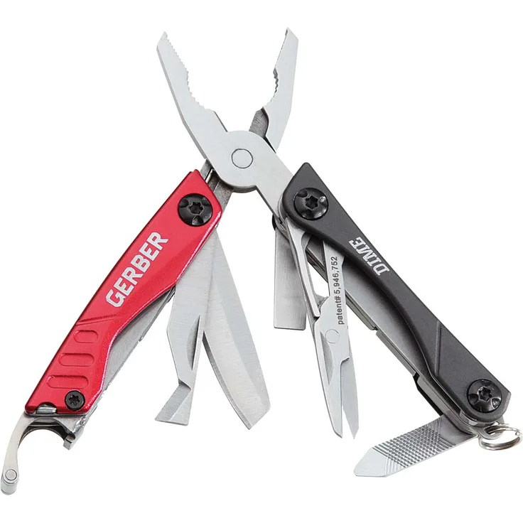 GERBER 31-001040 Zange, Grau-Rot, Einheitsgröße