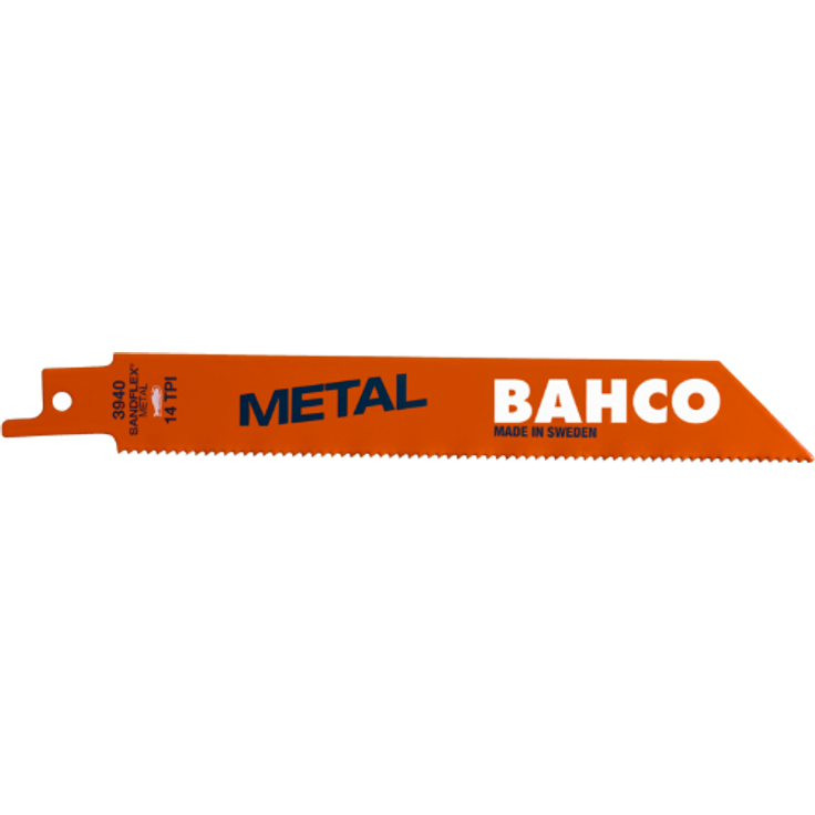 Bahco Sandflex Bimetall-Säbelsägeblätter-Satz für Metall 14 ZpZ, 150 mm - 100 Stk-V