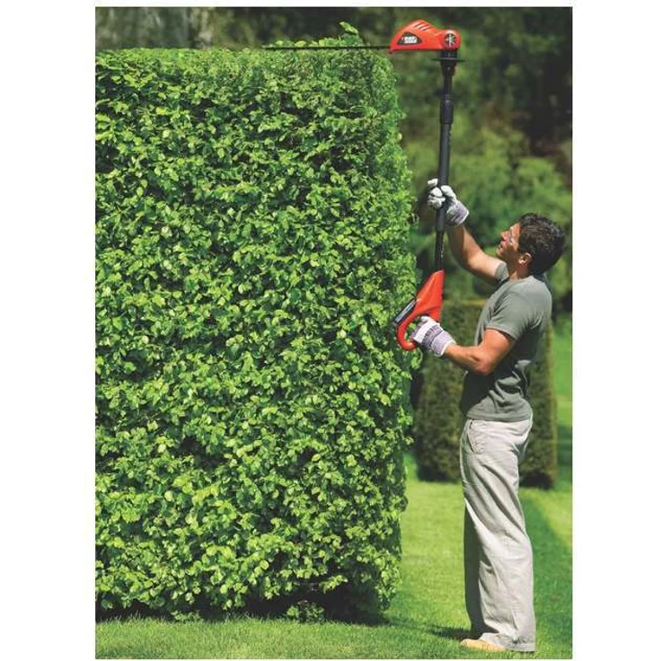 Black+Decker Lithium-Ionen Akku-Stabheckenschere ohne Akku und Ladegerät (18 V, bis zu 3,5 m höhenverstellbar) GTC1843LB, 1,2 cm Schnittstärke – Bild 3