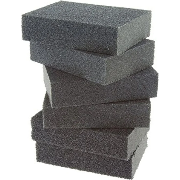 Coral 74300 Essentials Schleifmittel Schleifschwamm Blöcke mit Nass oder Trocken feine mittel- und grobe Körnungen 6 Stück Pack Set – Bild 1