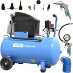 Güde 71101 KOMPRESSORSET 301-10-50 12-TLG, 1.8 W, 230 V, blau, schwarz