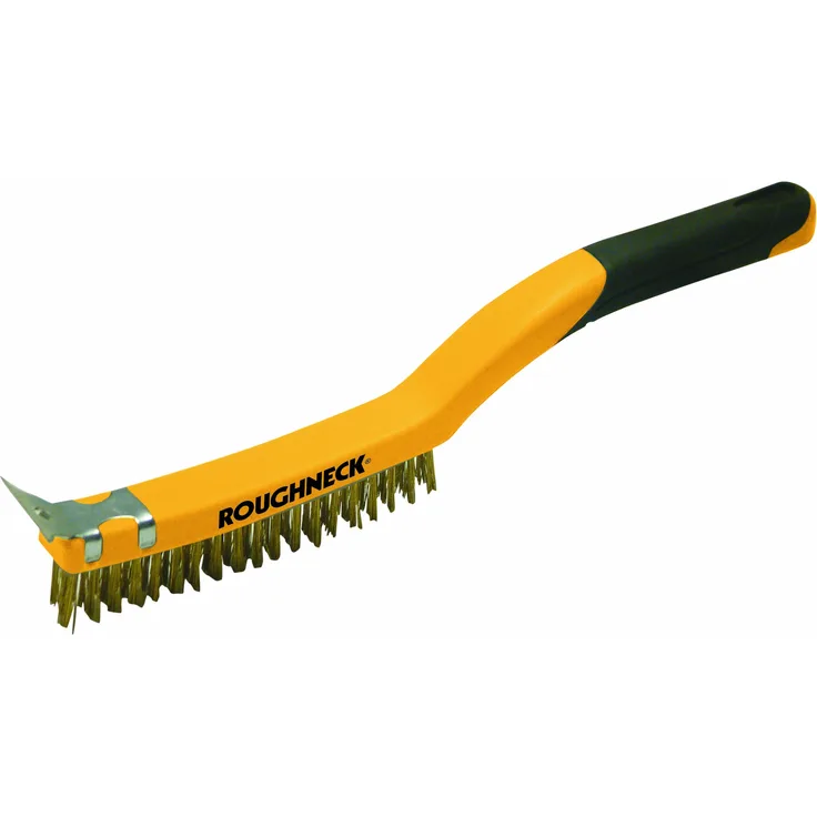 ROUGHNECK Carbon Steel Wire Brush Soft Grip 350mm 14 Inch