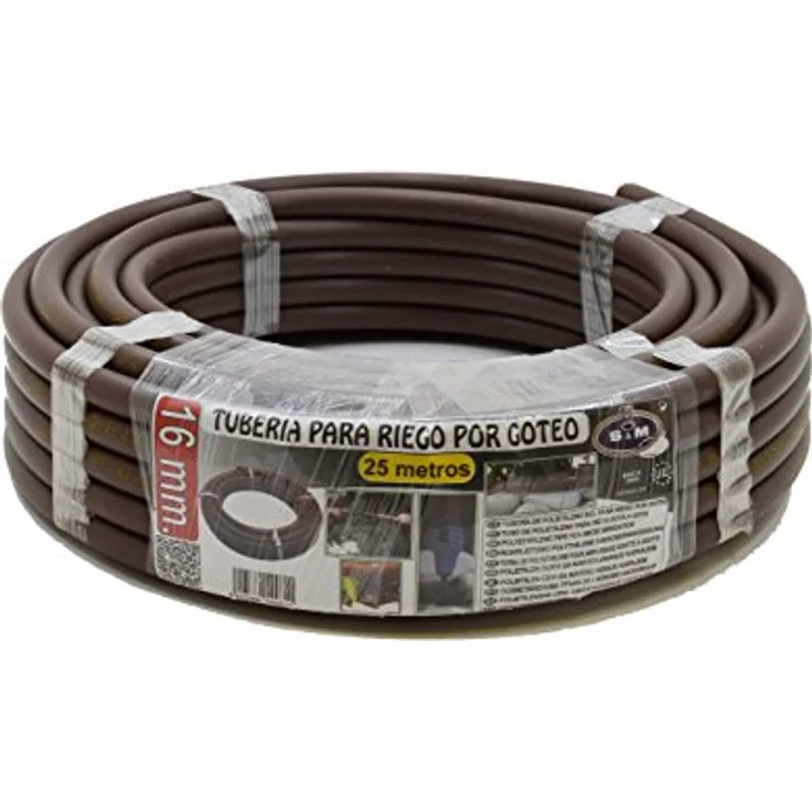 S&M 544811 Tropfrohr, 16 mm x 25 m, Braun Bewässerungszubehör