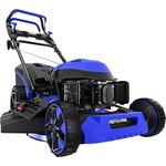 DENQBAR Benzin Rasenmäher 9in1 53 cm Schnittbreite E-Start Gangwahl DQ-R53EV, 65 l Fangkorbvolumen
