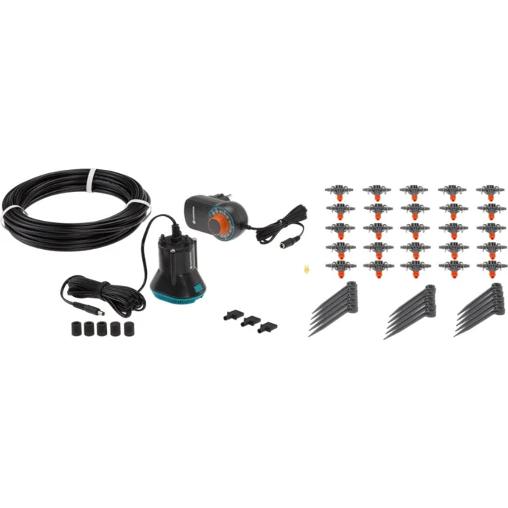 GARDENA city gardening Balkon Bewässerung: Vollautomatisches Blumenkastenbewässerungs-Set, für bis zu 6 m Balkonkästen, 13 Programme (1407-20) – Bild 1