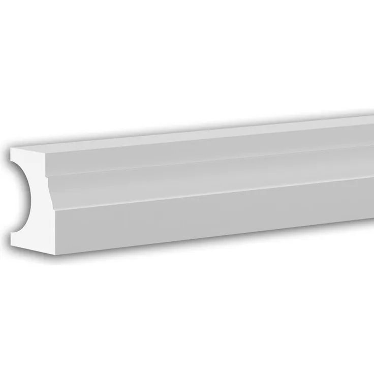 Halbbalustrade Fußlauf 474211 Außenstuck Balustrade Fassadenelement Neo-Klassizismus-Stil weiß 3 m