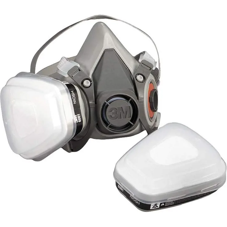 3M Mehrweg-Halbmaske 6300L Maskenkörper ohne Filter , Größe L, Atemschutz, 1 Stück