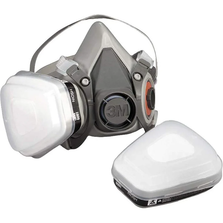 3M Mehrweg-Halbmaske 6300L Maskenkörper ohne Filter , Größe L, Atemschutz, 1 Stück