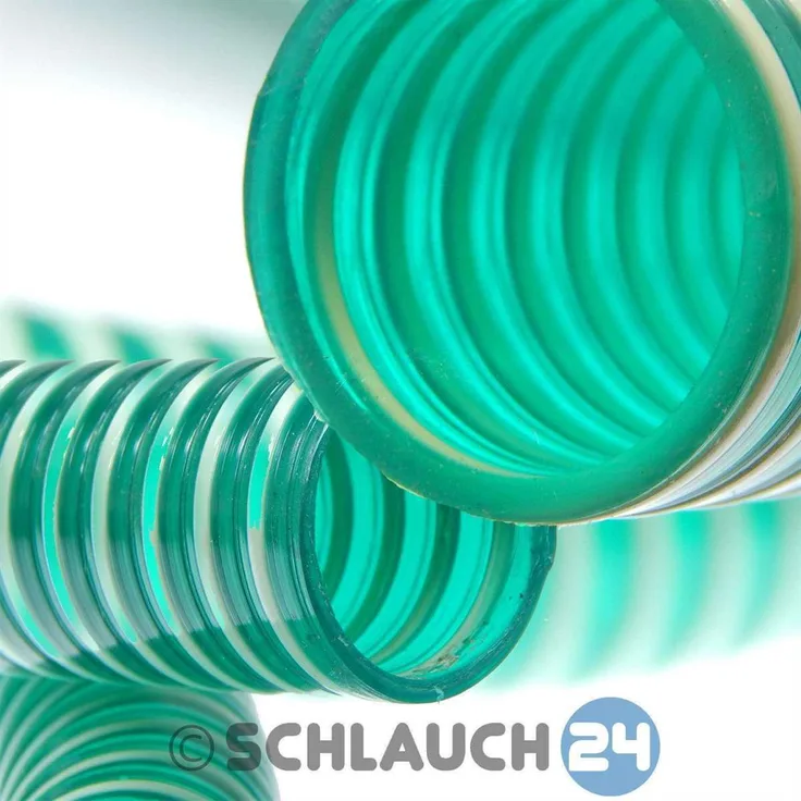 Schlauch24 Saugschlauch Spiralschlauch grün (Meterware) 32mm