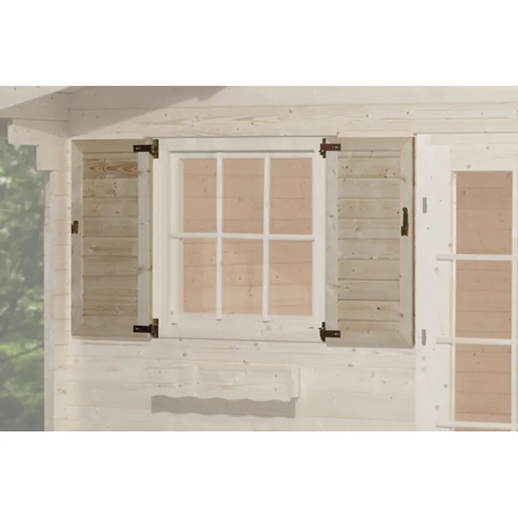 Weka Fensterladen für Gartenhäuser, Holz 4004581012670