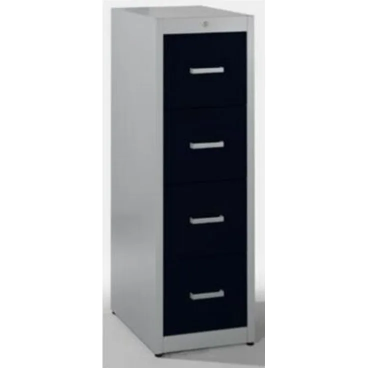 Mauser - Hängeregistraturschrank | Mit Bügelgriffen und Sanfteinzug | 4 Schübe | 1-bahnig