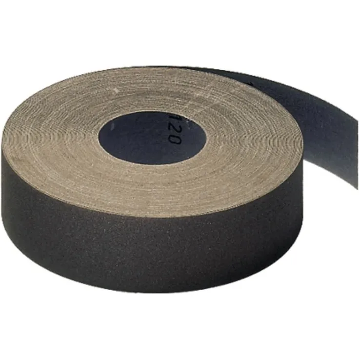 Klingspor Schleifgewebe-Rollen, braun, KL 385 JF, Abm.: 115x50000 mm, Korn: 120 (228365)
