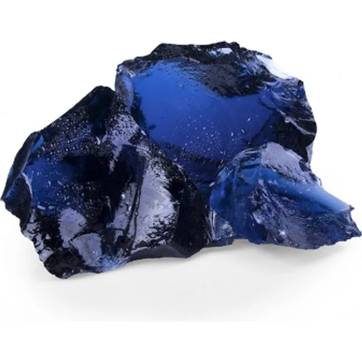 Glas Gabionensteine Glas Blue 50-120 mm BigBag: 1000 kg